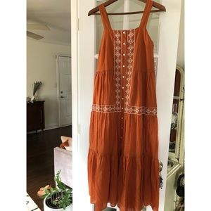 🧡 NWT Madewell Embroidered Midi Dress 🧡